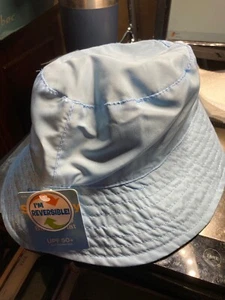 US Seller New Reversible Bucket Hat Cap by sun& sky BABY BLUE NAVY BLUE - Picture 1 of 3