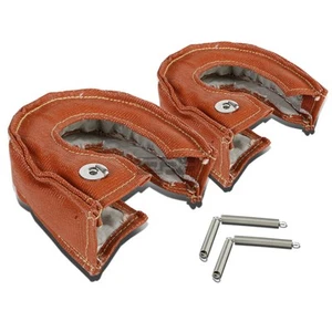 2X T25/T28 GT25 GT28/GT30 TURBO MESH HEAT SHIELD RED BLANKET WRAP STITCH KIT - Picture 1 of 4
