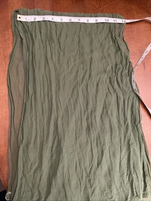 Bufanda de seda verde 40x12 Foto 1 de 2