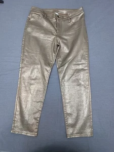 Chico's Schlangenleder gold foliert schmale Hose Damen 3 (16) - Bild 1 von 8