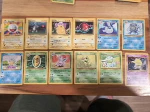 Pokémon TCG Base Set Lot (12 Cards) – WOTC 1999–2000 – Pikachu, Squirtle,... - Picture 1 of 6