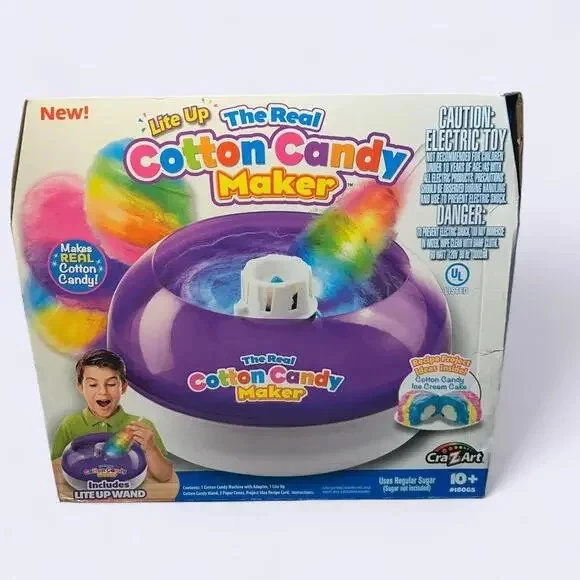 The Real Cotton Candy Maker 套件 Cra-Z-Art Lite Up 手杖 - 免费送货 - 全新 — 第 1/2 张图片