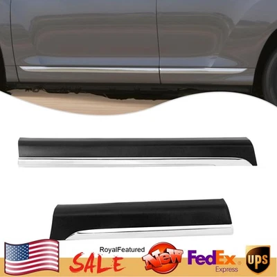 For 2011-2013 Toyota Highlander Left Front Rear Door Lower Molding Trim Panel Foto 1 de 4