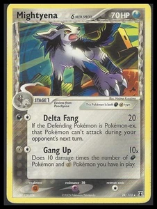 Pokemon Delta Species #24/113 Mightyena (Delta Species) - Rare - Picture 1 of 2