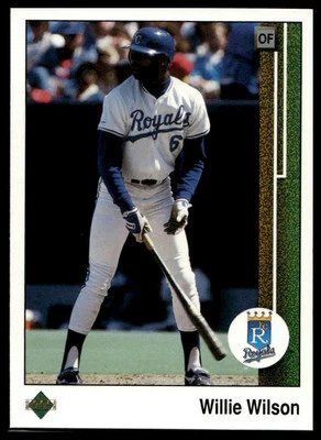 1989 Upper Deck #244 Willie Wilson - Image 1 of 2