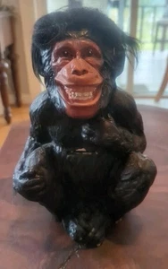 Vint 60's Monkey Gorilla Bank A.N. Brooks Co Chalkware Weird Bar Tiki Retro Deco - Picture 1 of 12