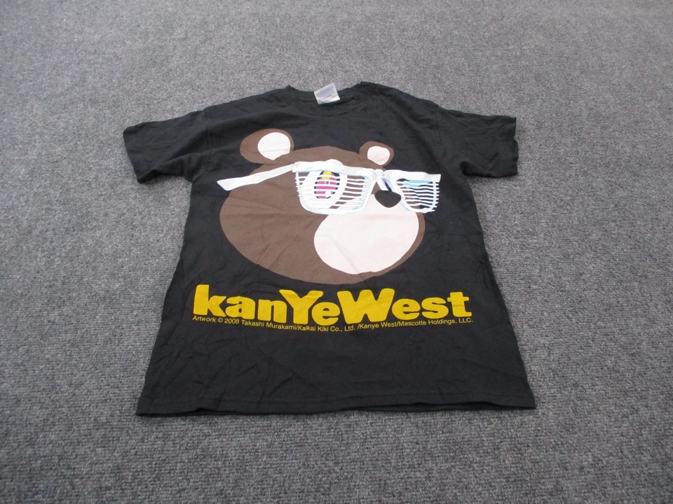 Camisa Kanye West Vintage Niños L 14 16 Dropout Bear Gráfico Gafas Graduación Foto 1 de 4