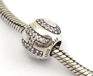 Authentisch Pandora umgeben von Hoffnung mit Rosa CZ Silber Charm 791418PCZ Neu - Bild 1 von 4