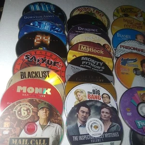 LOT of 25 TV Series DVDs Discs Only Loose Random Misc Sampler for Binge Watching - Picture 1 of 4