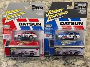 Johnny Lightning 1981 Datsun 280ZX BRE Tribute 2 Car Set Collector Tins  1/64 - Picture 1 of 1