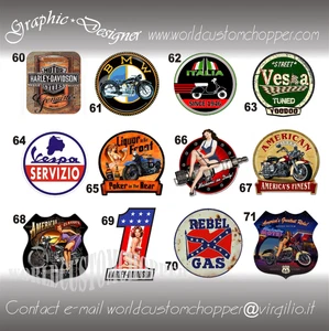 Adesivi vintage casco moto custom car auto tuning di qualità - Foto 1 di 1