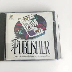 Microsoft Publisher Windows Compatible 2.0 Software PC Disc 1993-Vintage - Picture 1 of 4