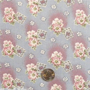 OOP Victorian Florals Cotton Fabric #D 1/2 Yd - Picture 1 of 1