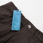 Belvest Nwt 5 Pocket Jean Cut / Dress Pants Size 33 Us In Brown 100% Wool