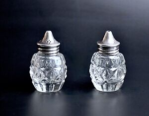 Sterling Silver Topped - Salt and Pepper Pots