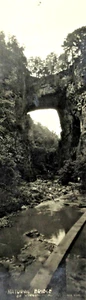 Postal foto real panorámica del condado de Rockbridge Virginia Natural Bridge años 1910-20 - Imagen 1 de 7