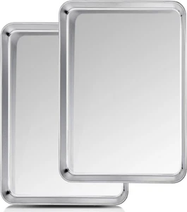 Baking Sheet, 20’’×14’’×1’’, Cookie Sheet Half Sheet Baking Pans Stainless Steel - Picture 1 of 12
