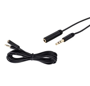 3.5mm 25ft Audio Male to Female Extension Cable Stereo Headphone AUX Slim Cord - Picture 1 of 4