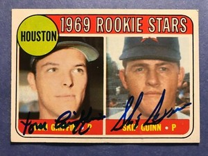 SIGNED HOUSTON ASTROS 1969 ROOKIE STARS AUTOGRAPHED TOM GRIFFIN & SKIP GUINN
