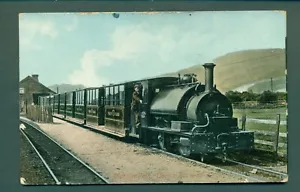 More details for machynheth corris railway train ,vintage postcard