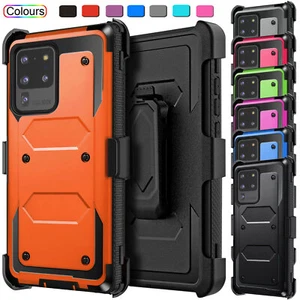 Funda para Samsung Galaxy S20+ 5G S20 Ultra resistente a prueba de golpes/funda con clip - Imagen 1 de 90