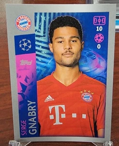 2019-20 TOPPS UCL SERGE GABRY #95 pegatina de novato radiocontrol Bayern Munich - Imagen 1 de 2