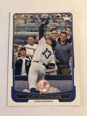 Tarjeta de béisbol Alex Rodríguez 2012 Bowman #63 New York Yankees Foto 1 de 2