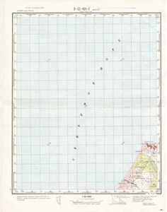Mappa topografica militare sovietica russa - VANGSA (Danimarca), 1:50 000, ed. 1961 - Foto 1 di 3