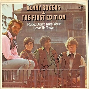 ÁLBUM LP VINTAGE FIRMADO A MANO POR KENNY ROGERS / ¡CERTIFICADO DE AUTENTICIDAD JSA! - Imagen 1 de 6