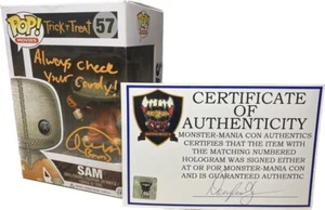 SAM TRICK 'R TREAT SIGNED FUNKO POP #57 (QUINN LORD) VAULTED!!!! HORROR! - Picture 1 of 4