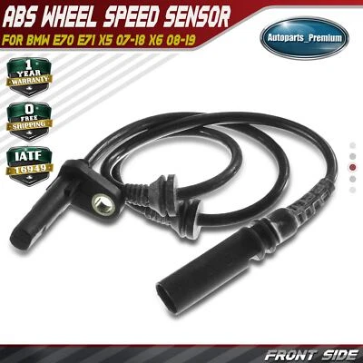 1x Sensor de velocidad de rueda ABS delantero izquierdo o derecho para BMW E70 E71 X5 07-18 X6 08-19 Foto 1 de 4