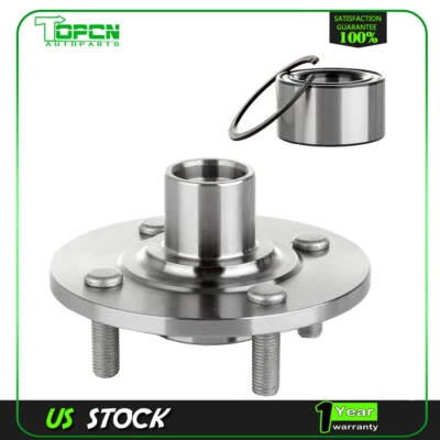Front Wheel Bearing Hub For Saturn Sl2 SW2 Sc2 Sl Sl1 Sw1 Sw2 1994-2002 4-Lugs - Image 1 of 4