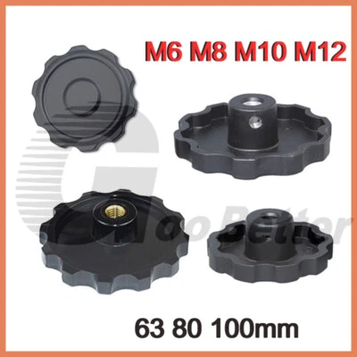 Scallop Knob Handwheel Open M6 to M12 Clamping Saw Router Camera Drill Wing Nuts - Image 1 of 4