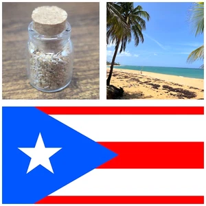 Vial of Sand from Beach in Puerto Rico, Loiza, Gifts, Favors - Picture 1 of 4