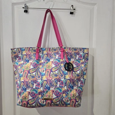 Juicy розовый пейсли сумка с короткими ручками/сумочка/ручная кладь. Новый с Ярлыками.см. фото для ремня дефект - Изображение 1 из 4