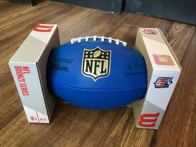 MINI Wilson «Герцог» мини футбол НФЛ бронзовая серия Роджер Гуделл синий новый - Изображение 1 из 3