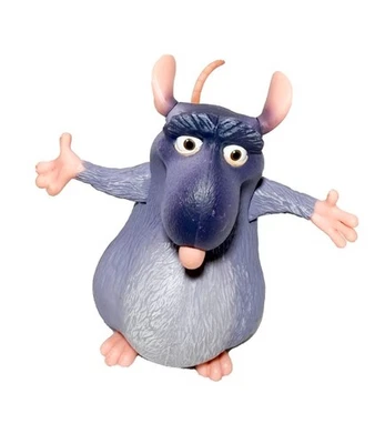 RARE 2006 Disney Pixar Ratatouille Mattel Django Action Figure Animal Mouse 4" - Image 1 of 4