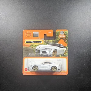 Matchbox 2023 MBX  39/100 White Toyota GR Supra (Short Card)_S TWO FIVE - Picture 1 of 2
