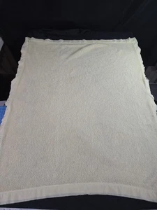 Vintage Baby Gordon All Season Thermal Waffle Blanket Yellow Satin Trim 36 x 50 - Picture 1 of 9