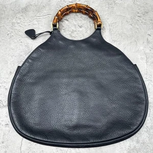 Bolso Gucci Tom Ford de cuero de bambú con asa superior de JAPÓN - Imagen 1 de 10