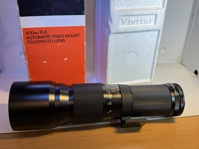 Vivitar 400mm f5.6 Auto Telephoto Lens w/ Nikon F Mount & tripod mount.      9ch - Image 1 of 3