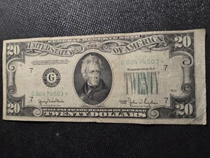 1950 20$ Star Note Federal Reserve Of Chicago - Picture 1 of 8