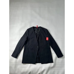 SPANX Damen Perf Kragenloser Blazer Klassisch Schwarz Größe M/M/M - Bild 1 von 16