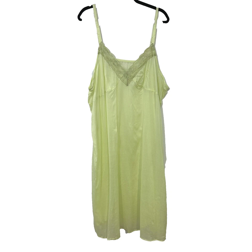 Vestido sin Mangas Vintage Amarillo Pera Encaje Algodón Transparente Fairycore Coqueta Romántico M Foto 1 de 4