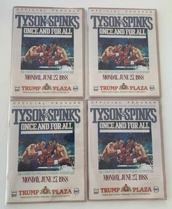 LOT: 4  MIKE TYSON VS MICHAEL SPINKS ON-SITE BOXING FIGHT PROGRAMS TRUMP PLAZA - Picture 1 of 1