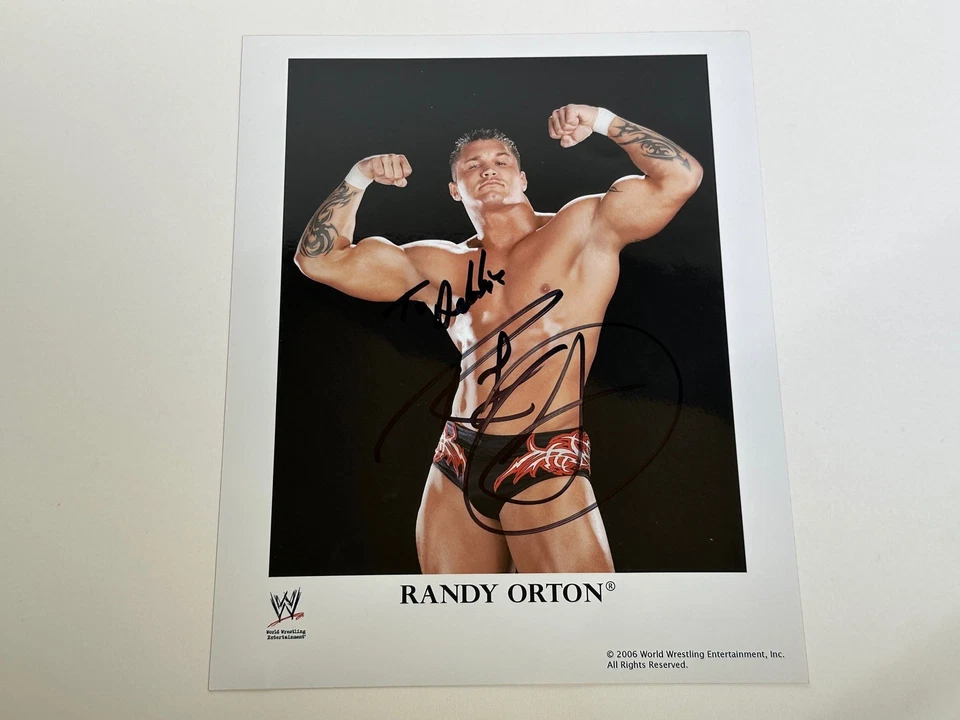 Foto autografiada de Randy Orton WWE Wrestling 2006 Foto 1 de 1