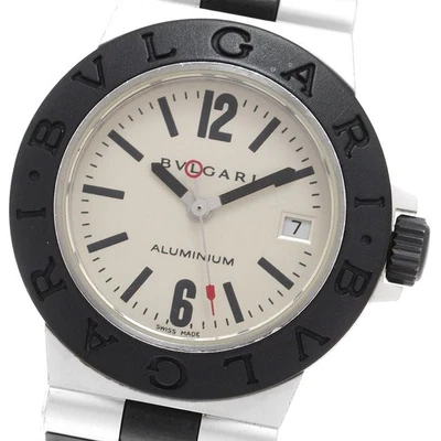 Reloj de cuarzo para dama BVLGARI aluminio AL29A fecha esfera plateada_910225 Foto 1 de 4