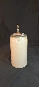 Alter Bierkrug mit Deckel, 1 Liter - Bild 1 von 11