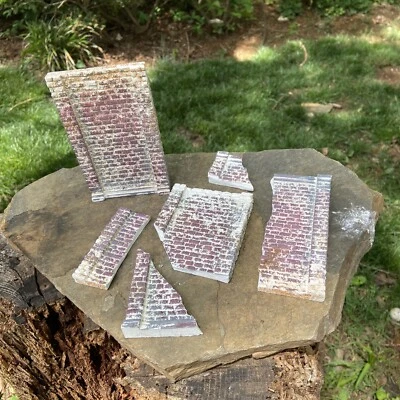 老式火车风景3D砖墙 — 第 1/4 张图片