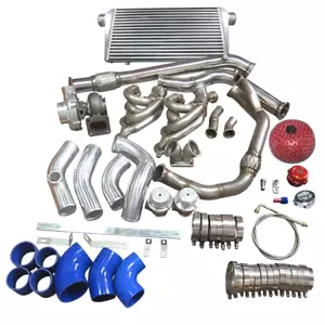 Turbo Manifold Intercooler Kit For 240SX S13 S14 LS1 LSx Engine Swap - Picture 1 of 3